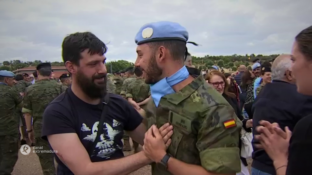 Militares de la brigada Extremadura XI regresan de Líbano