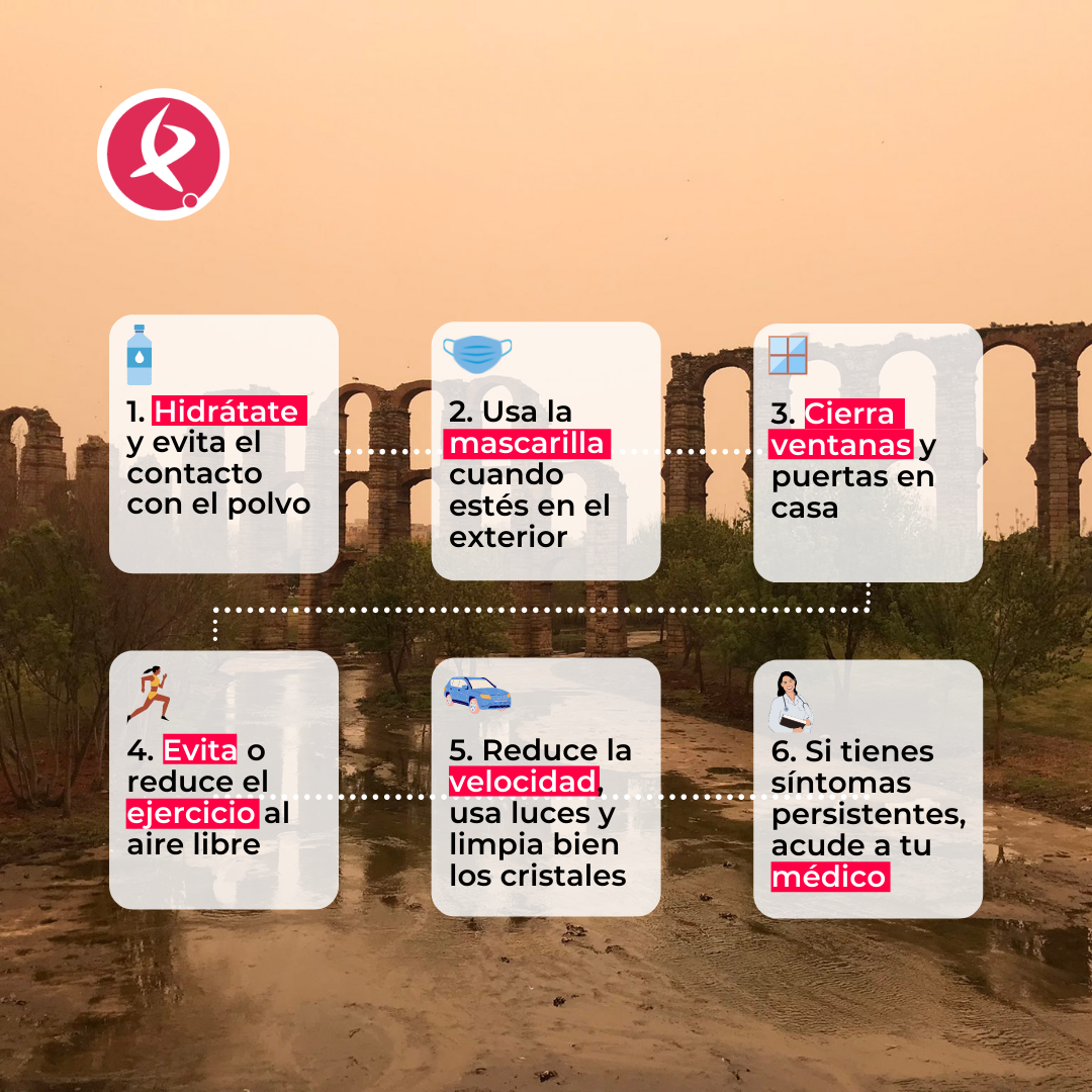 Consejos frente a la calima