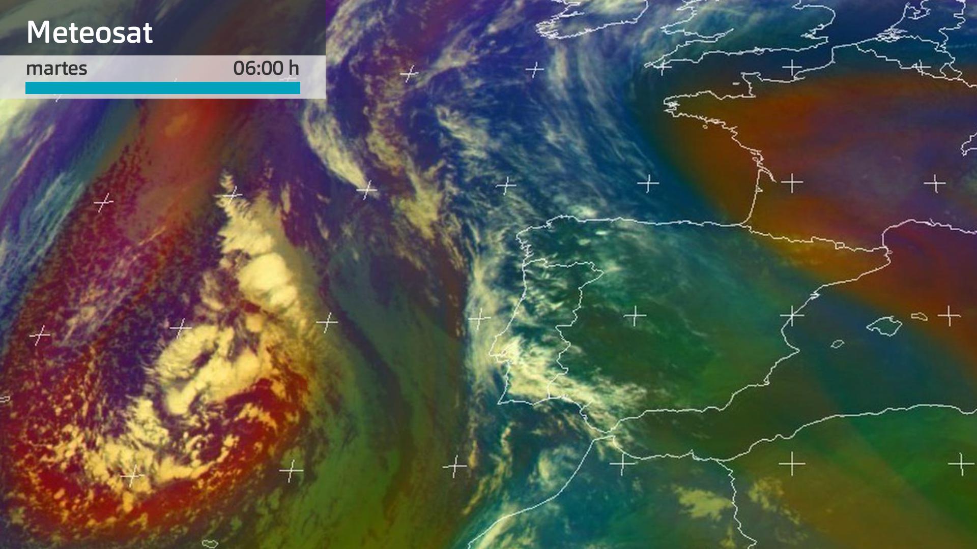 Imagen del Meteosat martes 29 de abril 6 h.
