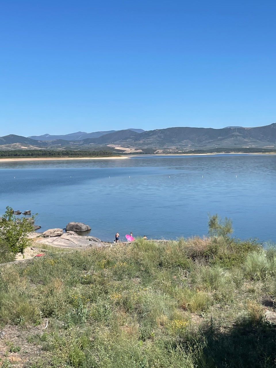 Zona del embalse donde se produjo el suceso