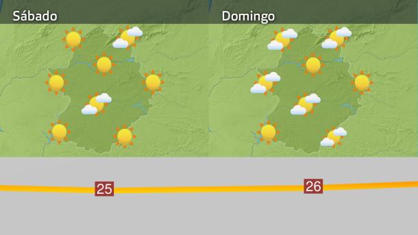 Mapa de previsión del 26 y 27 de abril