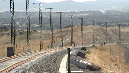 Tramo de las obras del tren