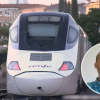 Tren de media distancia / Pasajero afectado.
