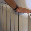 Calefactor en una vivienda. 