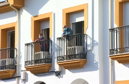 Mayores en una residencia