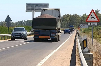 N-430 a la altura de Torrefresneda, donde comenzaría la futura autovía