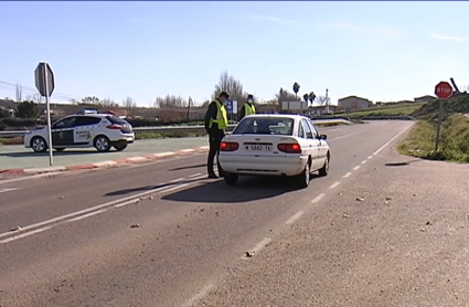 Control de la Guardia Civil en Calamonte